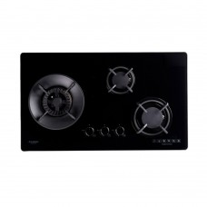 Fujioh FH-GS 5035 SVGL 3 Burner Gas Hob (Toughened Black Glass)